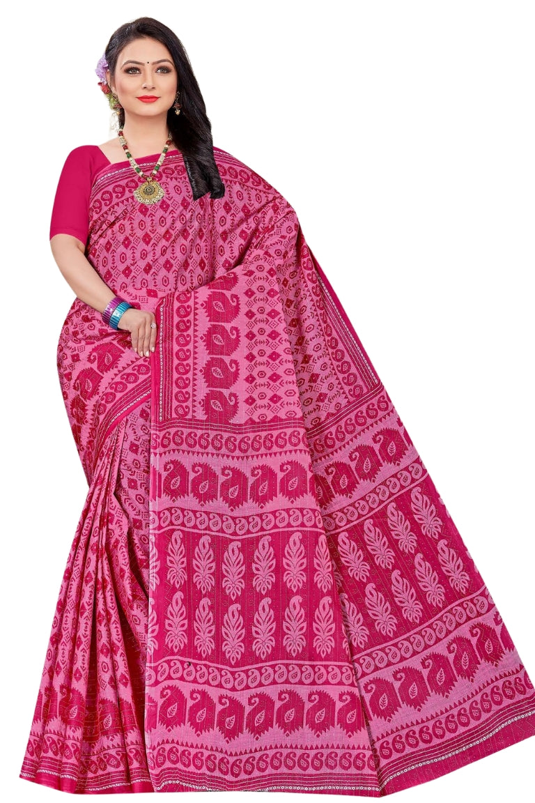 Siburi Screen Print Ready-to-Wear Saree