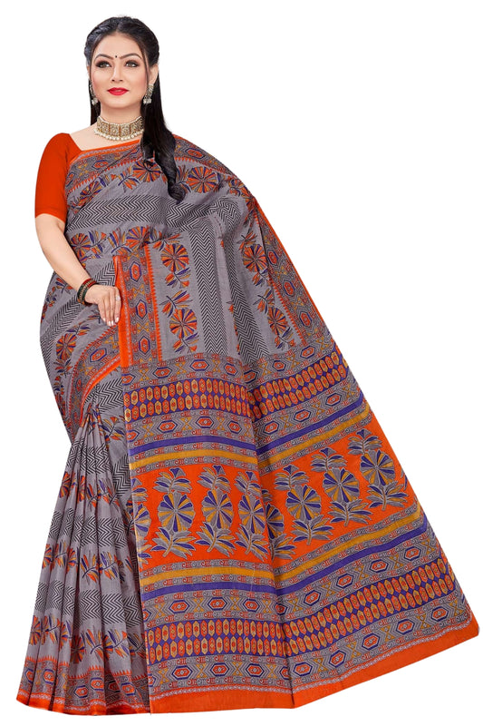 Siburi Screen Print Ready-to-Wear Saree