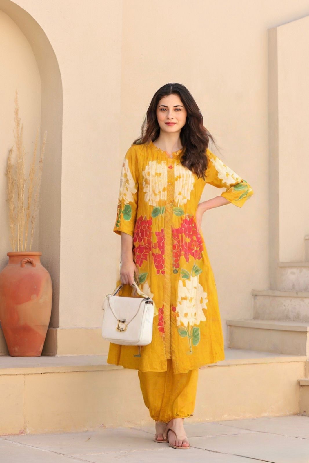 Mul Cotton Pure Fabric Suit