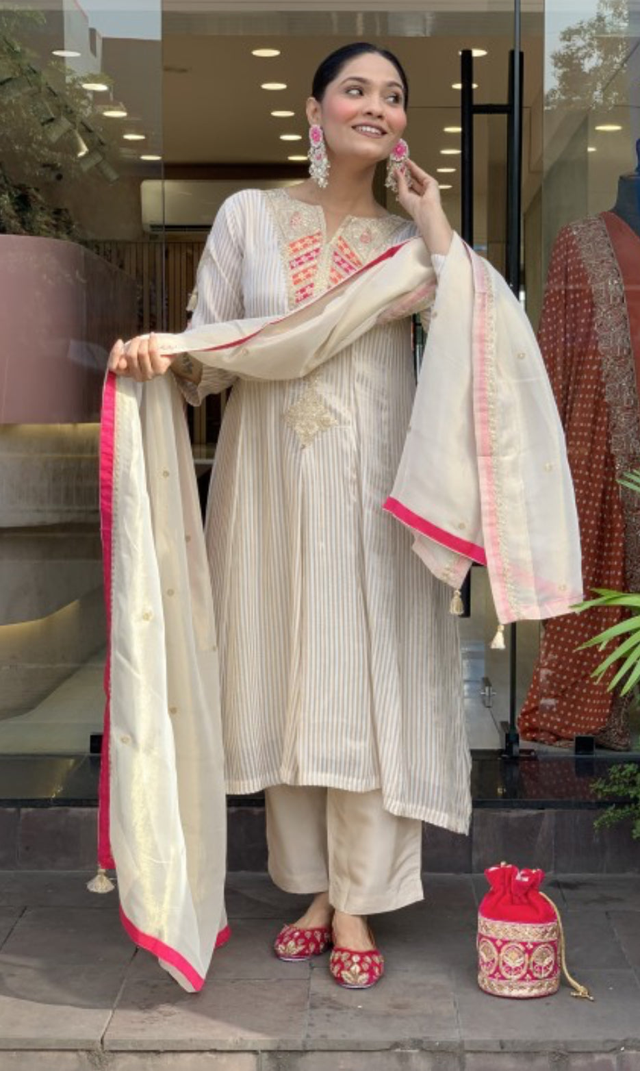 Shimmer Tissue lurex Graceful Elegance Suit