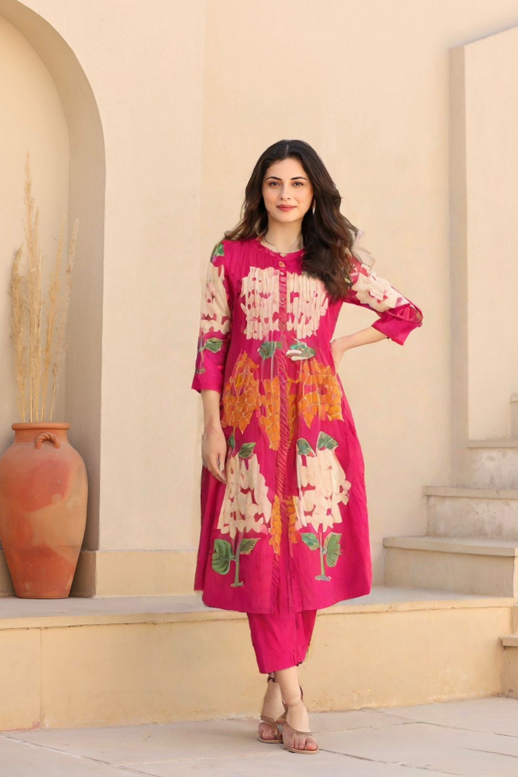 Mul Cotton Pure Fabric Suit