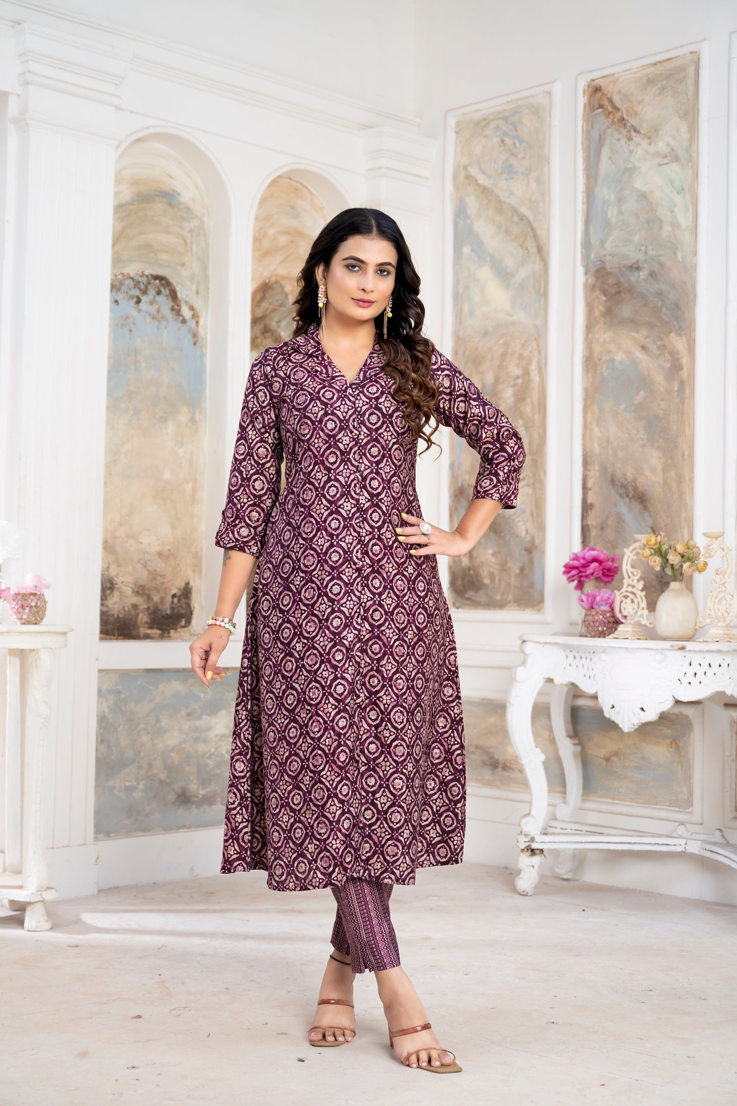 Batik Print Kurti and Pant Set – Everyday Elegance