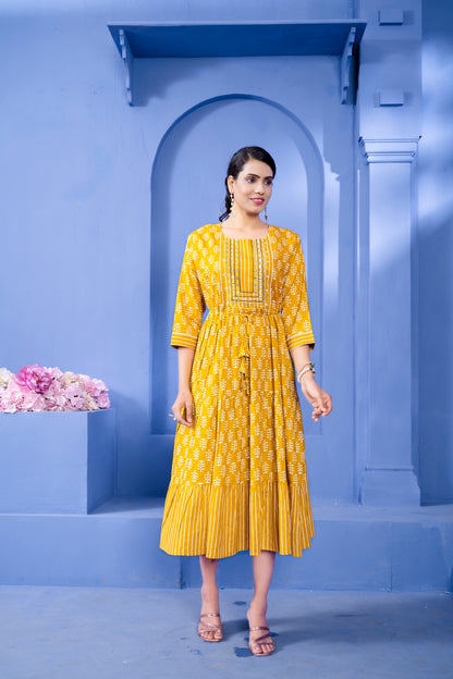 Regular Anarkali Kurti with Embroidery Work