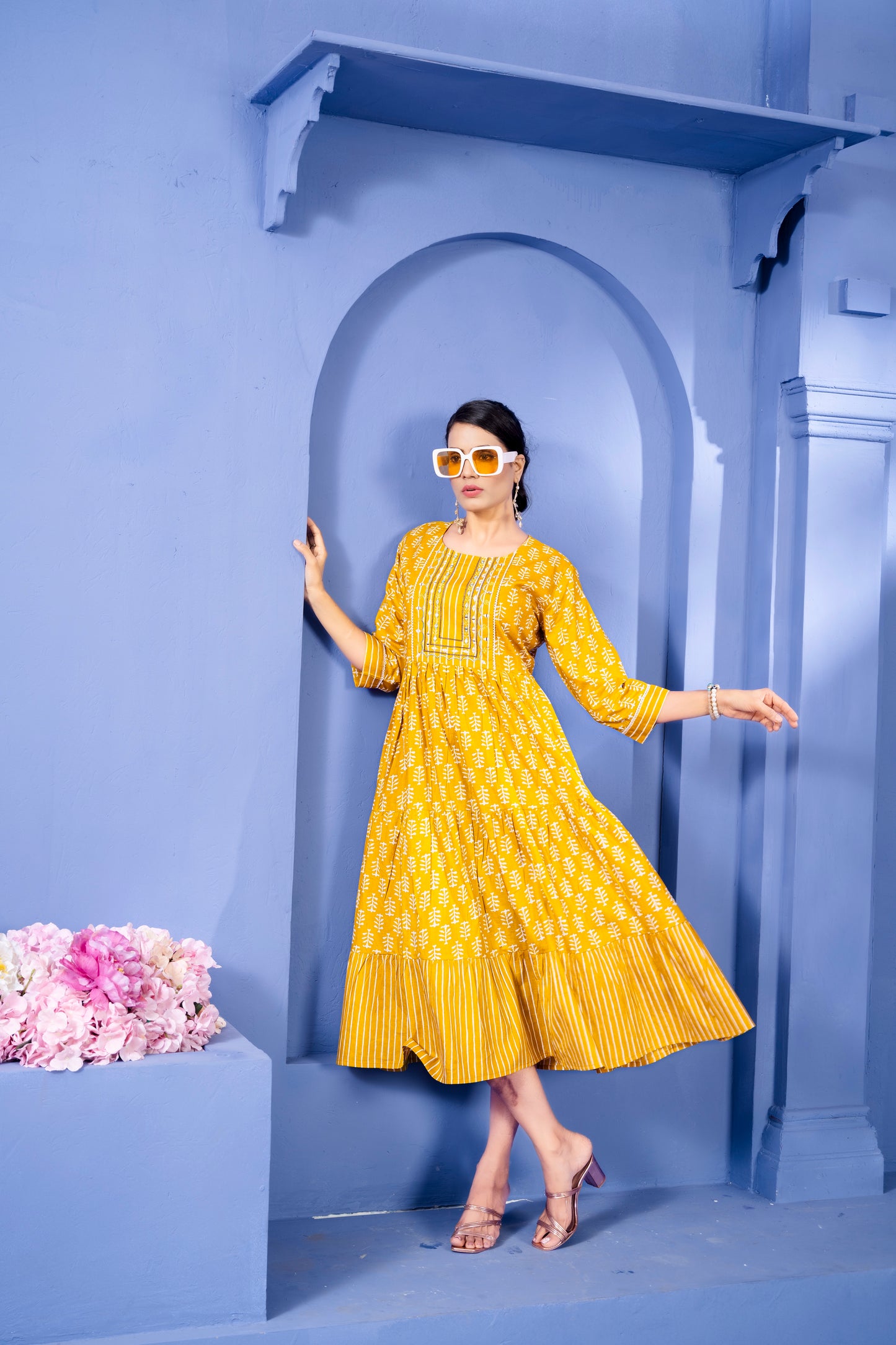 Regular Anarkali Kurti with Embroidery Work