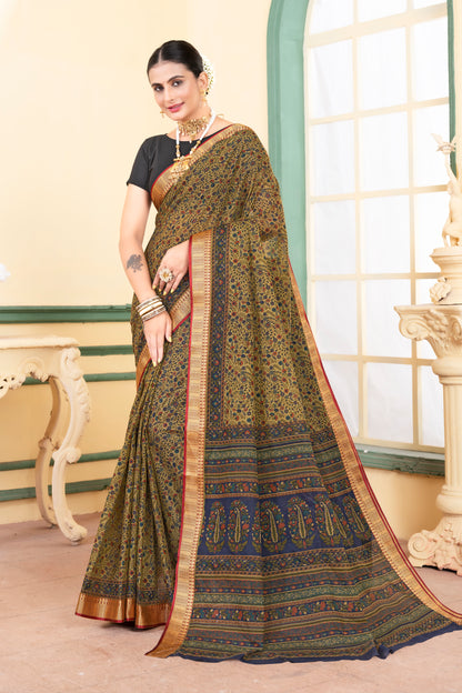 Luxurious Chanderi Saree with Delicate Sheen