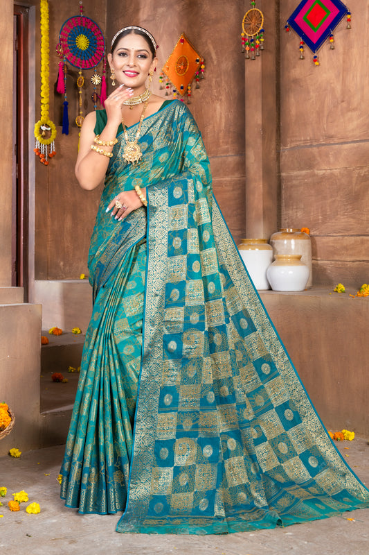 Zari Border Chanderi Saree: Elegance with a Touch of Gold