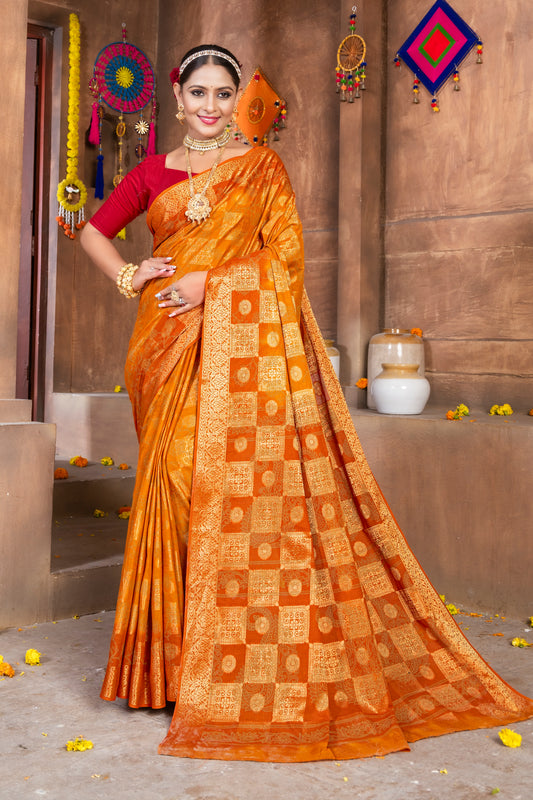 Zari Border Chanderi Saree: Elegance with a Touch of Gold